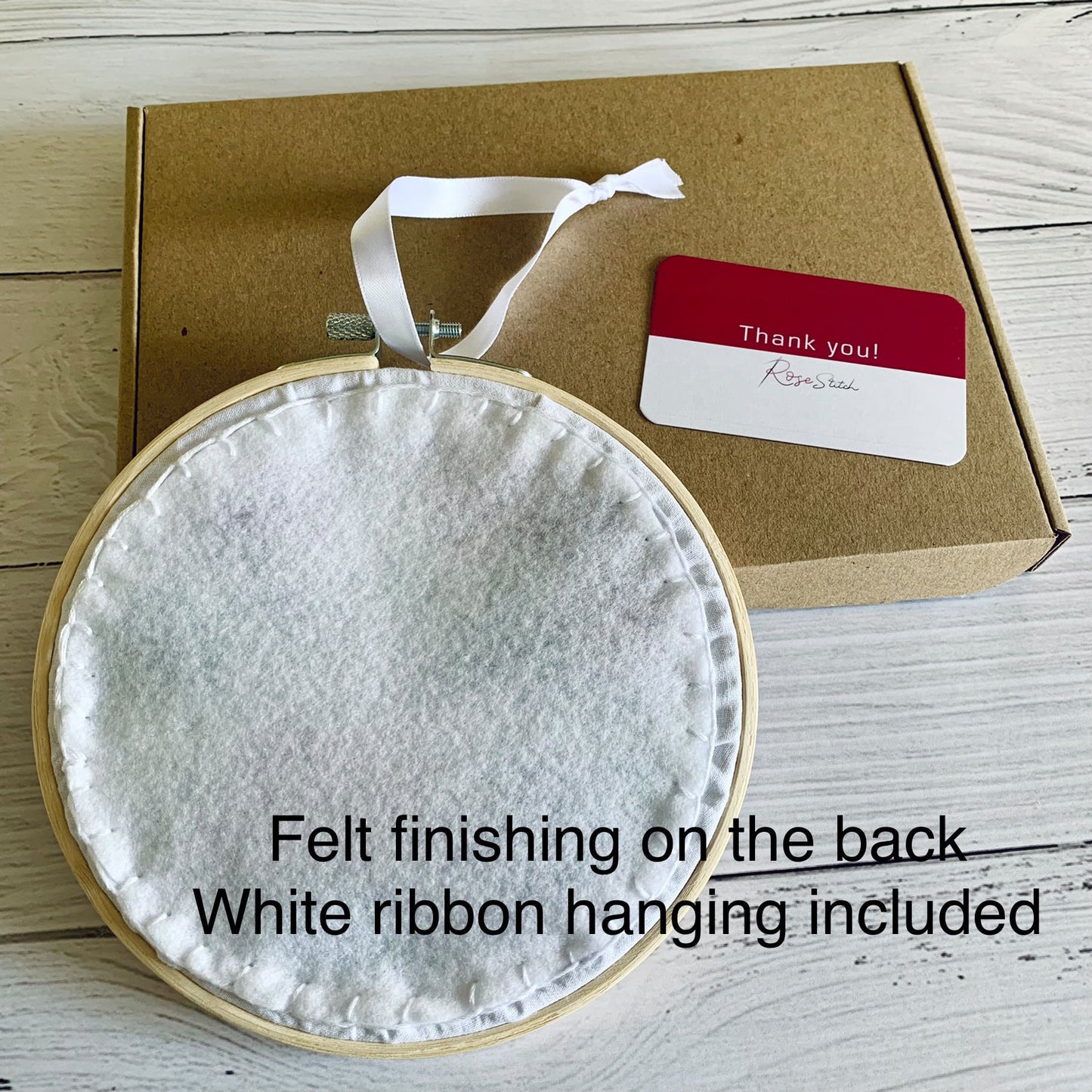 Ready Made Embroidery Hoop. 24 different designs to choose from. Once they're gone they're gone!